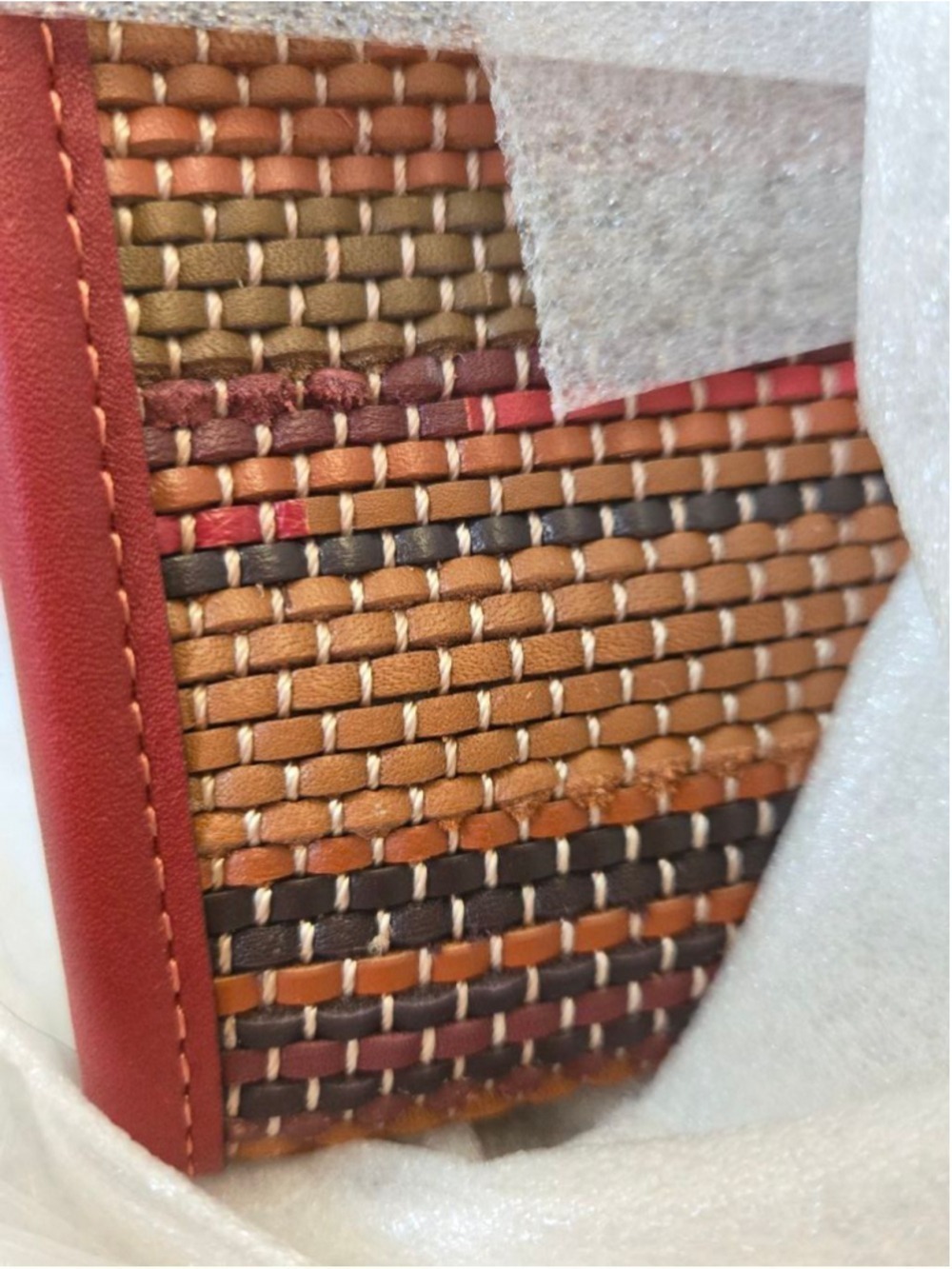 NWT Coach Field Tote 22 In Upwoven Leather - Picture 3 of 10